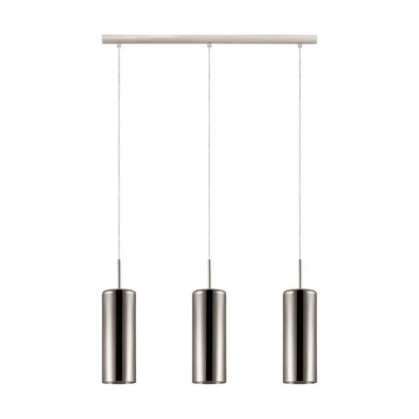 EGLO 98697 LAMPA SELVINO OPRAWA WISZĄCA HL/3 E27 NICKEL-M/GOLD-TRANSP.SELVINO