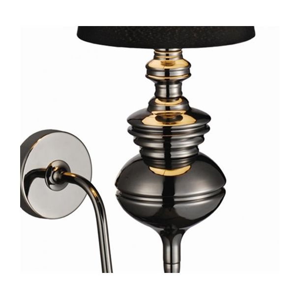AZZARDO AB7121-1S-BK / AZ0062 Baroco wall (black) Lampa ścienna / kinkiet