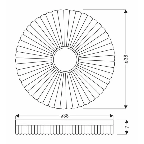 CANDELLUX 13-24954 TART LAMPA SUFITOWA PLAFON DREWNIANY 24W LED 38CM BIAŁY+DREWNIANY 4000K