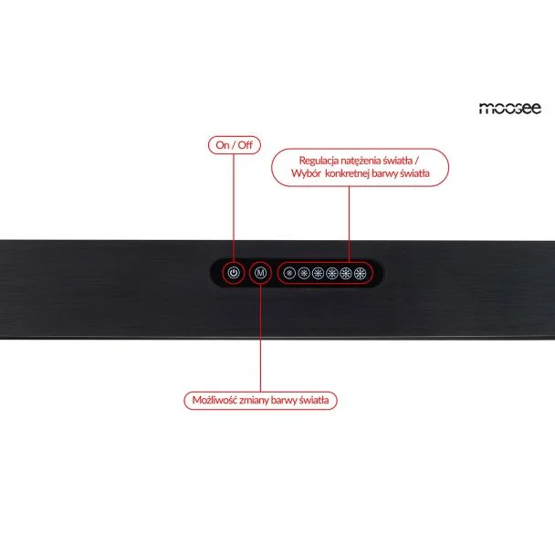 MOOSEE MSE1501100312 lampa wisząca LINER czarna