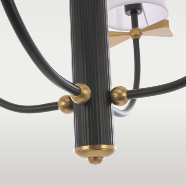 COSMOLIGHT Lampa wisząca BOW P04183BK