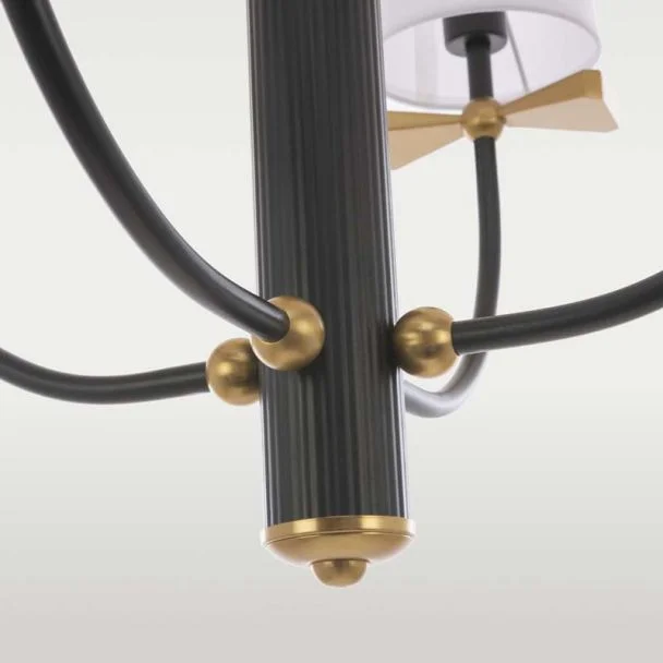 COSMOLIGHT Lampa wisząca BOW P04183BK