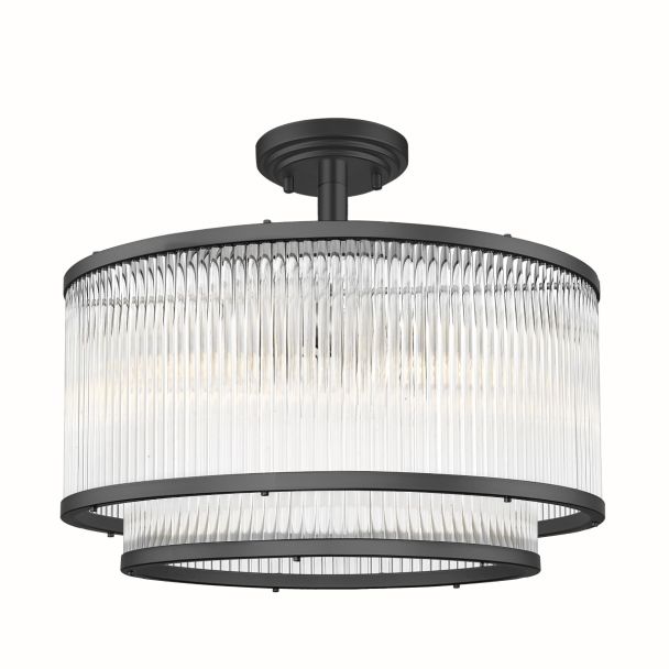 ZUMALINE C0528-05H-P7AC SERGIO LAMPA SUFITOWA CZARNA/BLACK