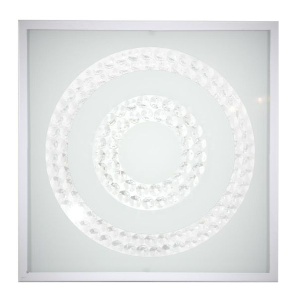 CANDELLUX 10-60662 LUX PLAFON 29X29 16W LED 6500K BIAŁY PODWÓJNY RING