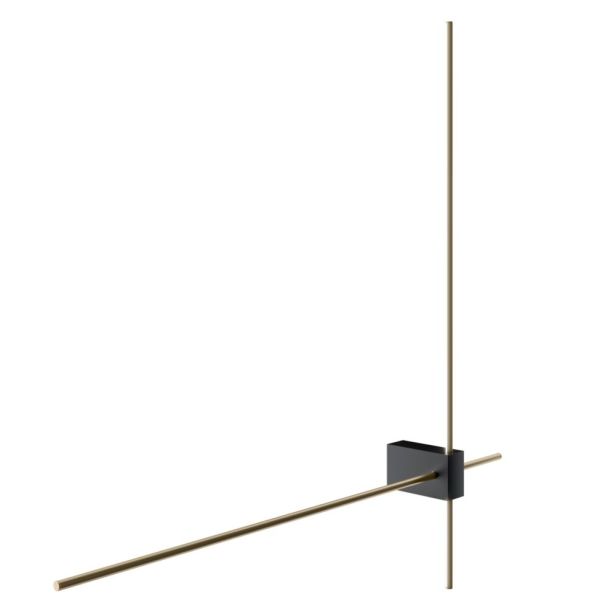 MAYTONI Pars C070WL-L12GB3K Lampa ścienna - kolor Czarny,Złoty