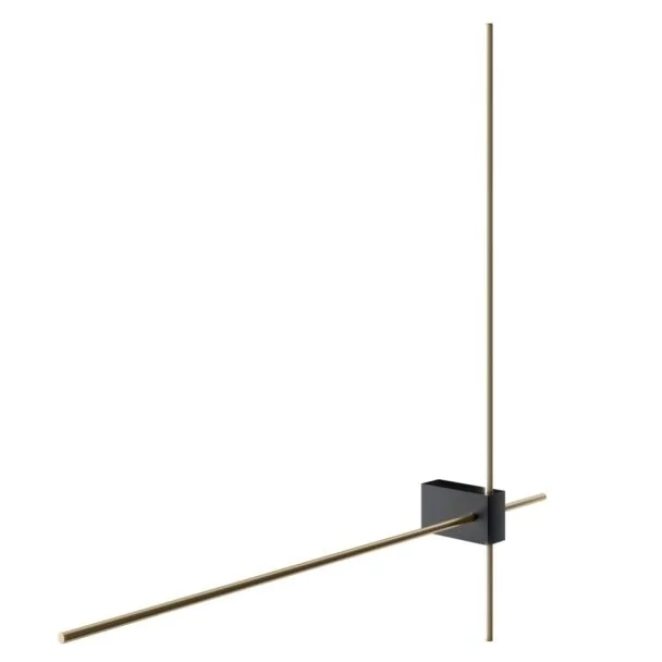 MAYTONI Pars C070WL-L12GB3K Lampa ścienna - kolor Czarny,Złoty