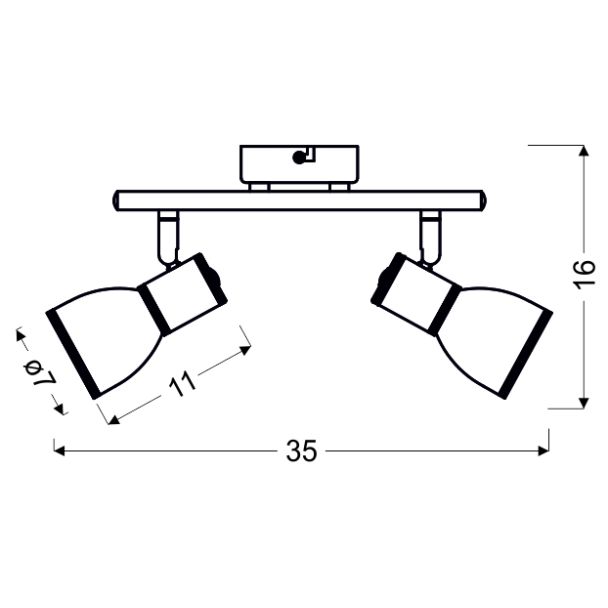 CANDELLUX 92-63373 FIDO LISTWA