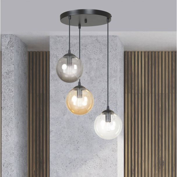 EMIBIG 714/3PREM LAMPA WISZĄCA COSMO 3 BL PREMIUM MIX