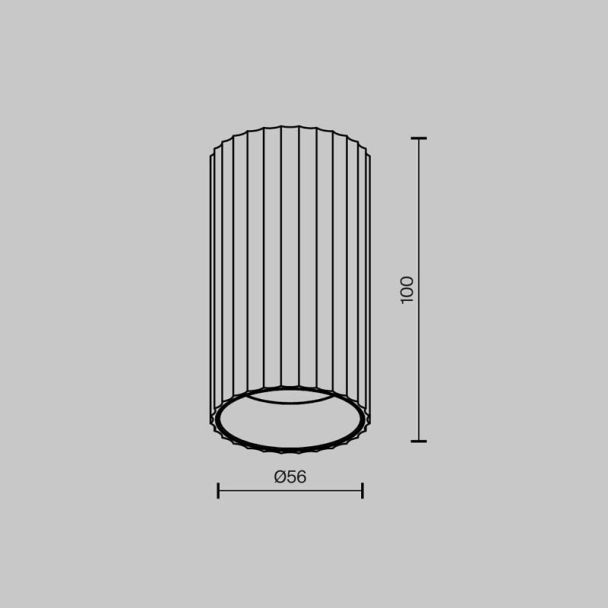MAYTONI C106CL-01-GU10-B Calipso lampa sufitowa