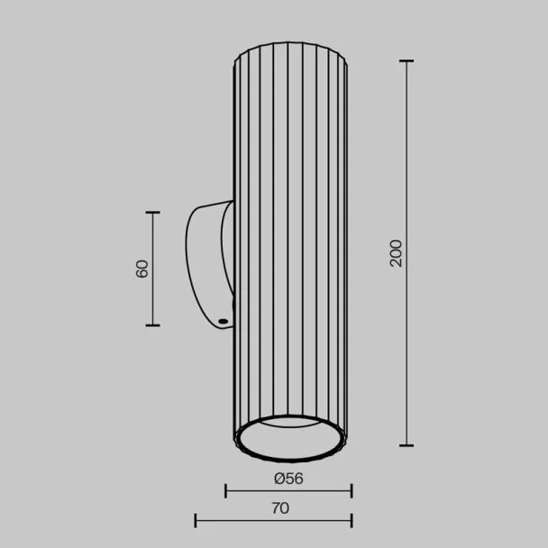 MAYTONI C106WL-02-GU10-BS Calipso lampa ścienna