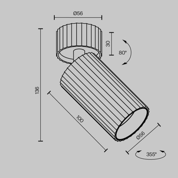 MAYTONI C108CL-01-GU10-BS Calipso lampa sufitowa