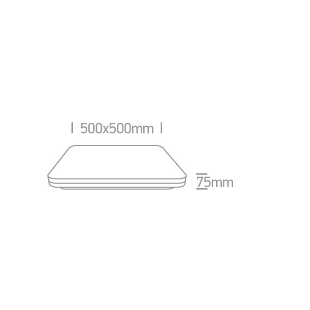 ONE LIGHT 62146A/B/W Foteino czarny plafon LED 3000K 50W