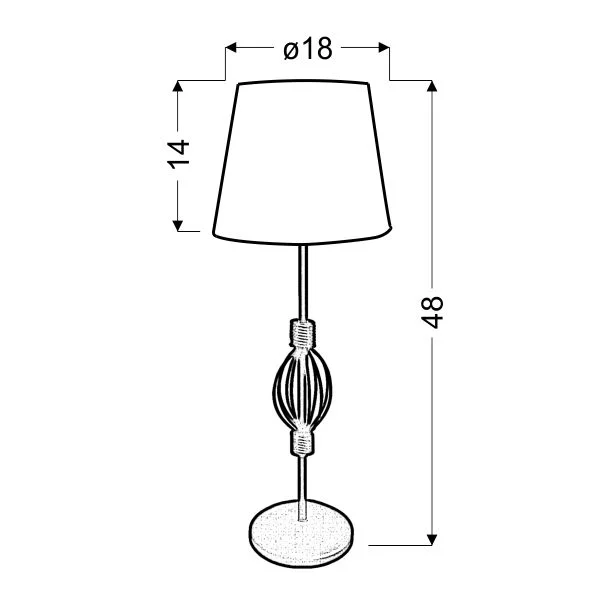 CANDELLUX 41-99580 ROSETTE 2 LAMPKA GABINETOWA 1X40W E14 AB. POMARAŃCZOWY