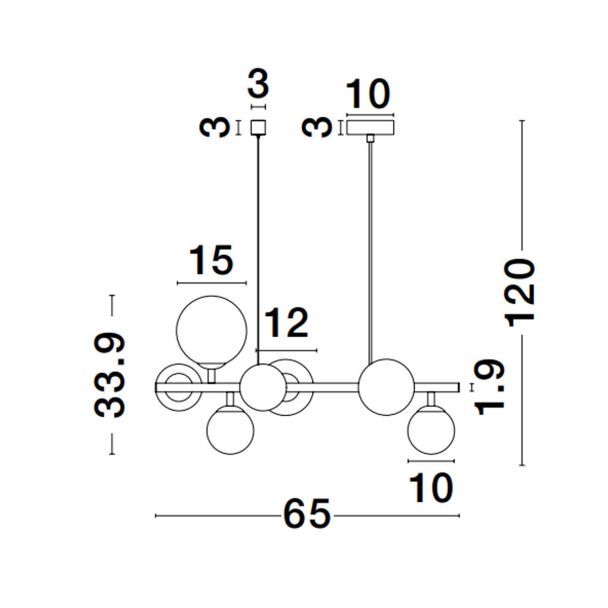 LUCES EXCLUSIVAS LE43676 PARLA lampa wisząca
