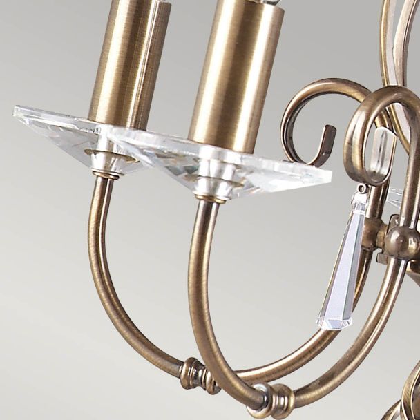 ELSTEAD AEGEAN AG5 AGED BRASS 5Lt Chandelier/Semi-Flush