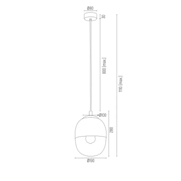 WYPRZEDAŻ ARGON BALTIMORE 4675 lampa wisząca 1 pł.