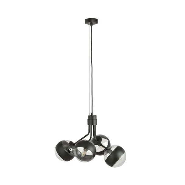 EMIBIG 1139/4 LAMPA WISZĄCA NOVA 4 BLACK/STRIPE