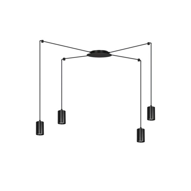 EMIBIG 524/4 LAMPA WISZĄCA TRAKER 4 BL/BLACK