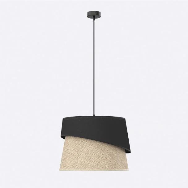 EMIBIG 1709/1 CANVA 1 BLACK NATURAL Lampa wisząca