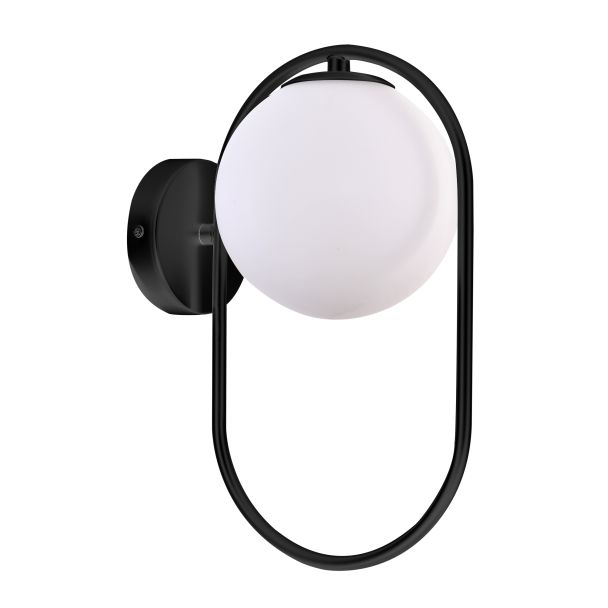 CANDELLUX 21-10179 CORDEL KINKIET 1X28W G9 RING CZARNY