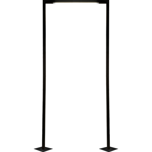 ANTIGO Lampa stojąca ogrodowa Taketa - Antracyt (2140 mm) 9929