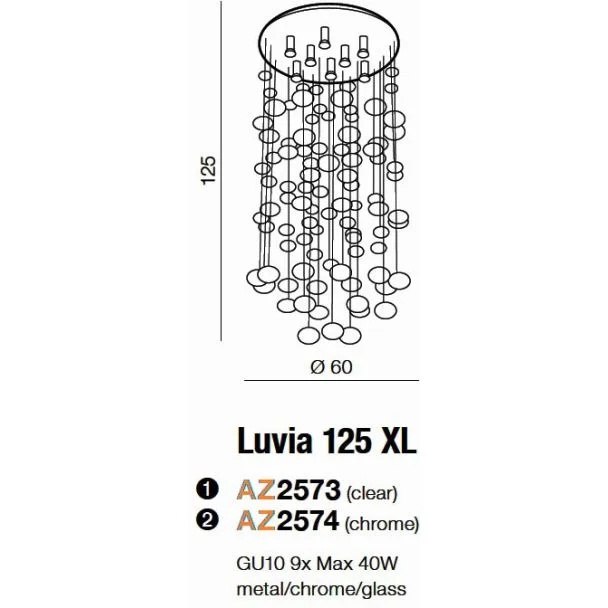 AZZARDO AZ2574 Luvia 125 Xl (chrome)