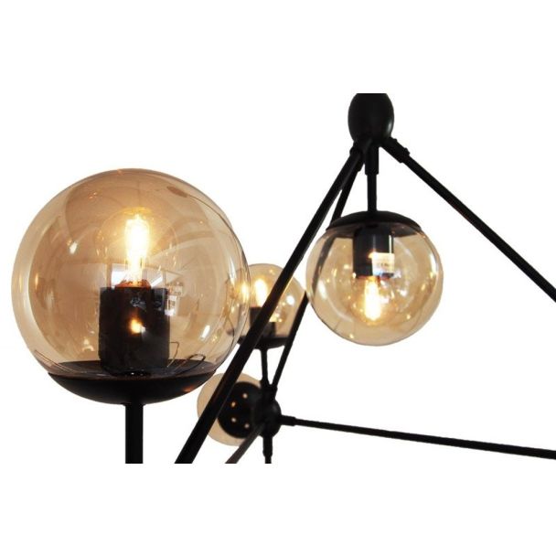 Step into design ST-9047-10 amber Lampa wisząca ASTRIFERO-10 bursztynowo czarna 90 cm