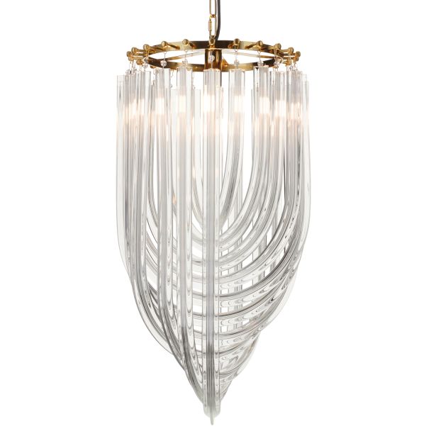 Step into design DP0339-400 gold Lampa wisząca WAVE złota 40 cm