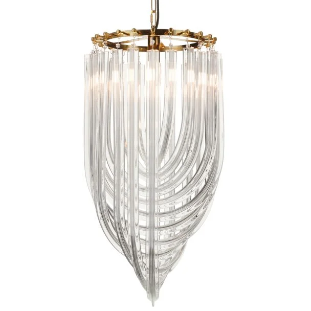 Step into design DP0339-400 gold Lampa wisząca WAVE złota 40 cm