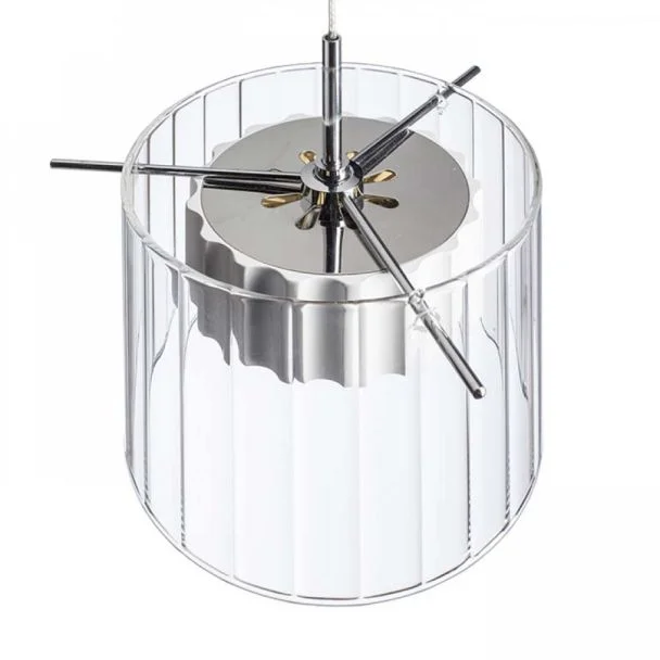 RENDL R11679 ESTRA I wisząca biała szkło przezroczyste 230V LED 5W 3000K