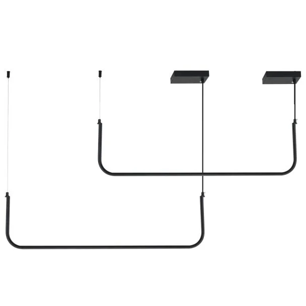 Step into Design MP0095-2 Lampa wisząca MINIMA-2 led czarna 80 cm