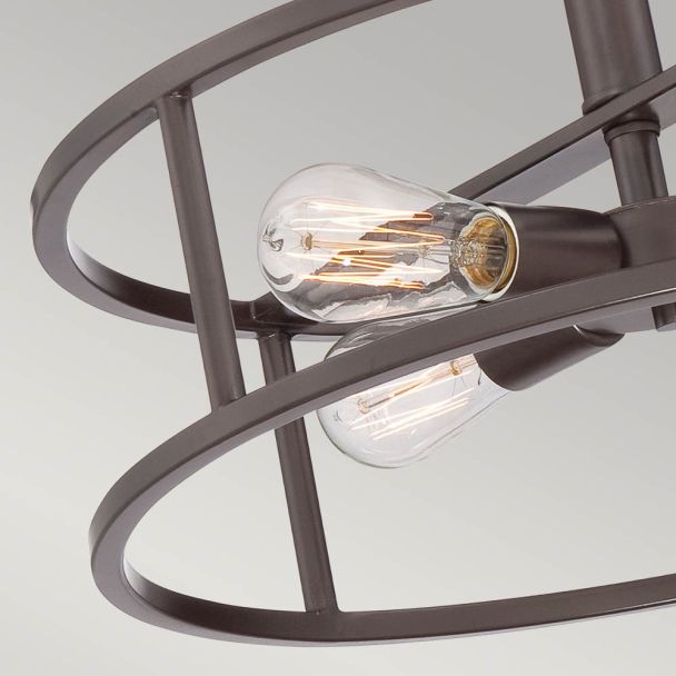 ELSTEAD New Harbor QZ-NEW-HARBOR-SF 4 Light Semi-Flush
