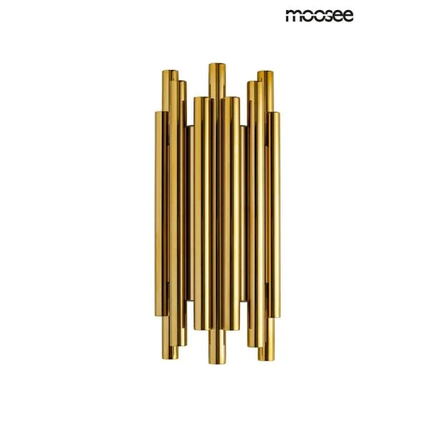 Moosee MSE010400198 MOOSEE kinkiet ORGANO złoty - LED, stal polerowana