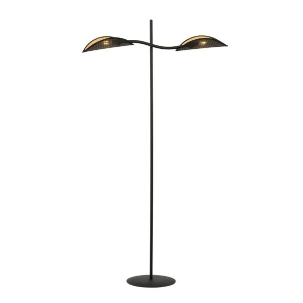 EMIBIG 1106/LP2 LAMPA PODŁOGOWA LOTUS LP2 BLACK/GOLD
