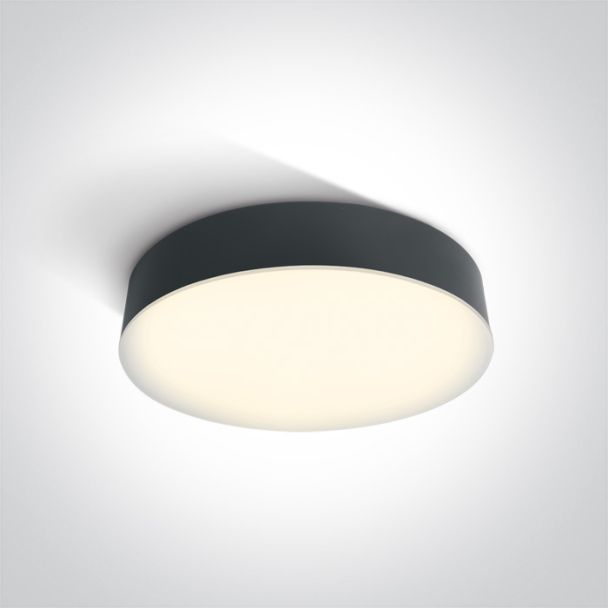 ONE LIGHT 67390/AN/W Velina plafon antracyt LED 3000K 21W IP65