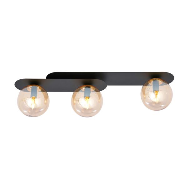 EMIBIG 1120/3 LAMPA SUFITOWA PLAZA 3 BLACK/MIODOWY