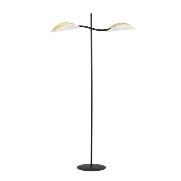 EMIBIG 1107/LP2 LAMPA PODŁOGOWA LOTUS LP2 WHITE/GOLD