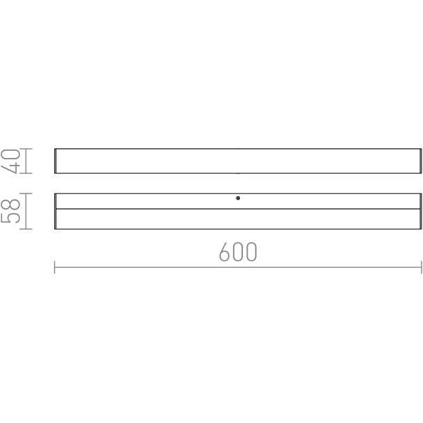 RENDL R12401 LEVIA 60 ścienna aluminium szczotkowane 230V LED 12W IP44 3000K