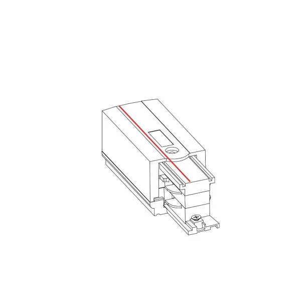 NOWODVORSKI CTLS POWER END CAP RIGHT PE-R 8713 oświetlenie komercyjne systemy konfigurowalny akcesoria 3-fazowy