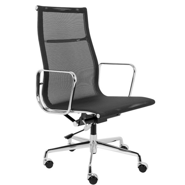 KING HOME A055.CHROM Fotel biurowy AERON PREMIUM chrom - siatka, aluminium