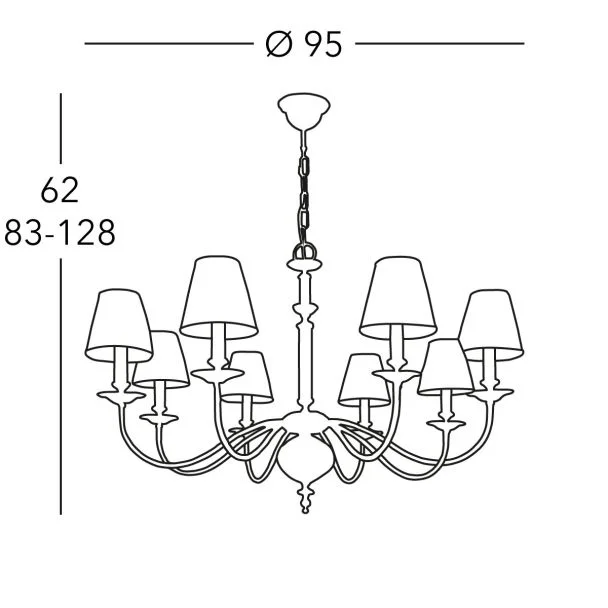 KOLARZ 0195.88.4 ASCOT żyrandol