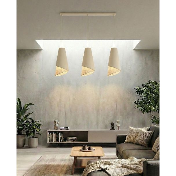 EMIBIG 1620/3 MODA 3 MO RATTAN LAMPA WISZĄCA