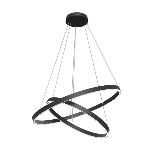 MAYTONI MOD058PL-L74B4K Technical Rim Pendant Lamp Black
