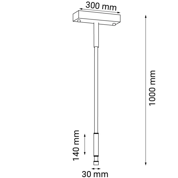 ANTIGO Lampa wisząca alha S 1 - Czarna 4000K 9070