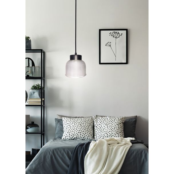 CANDELLUX 50101285 LAMPA WISZĄCA LIVERPOOL I 1 CZARNY 90x14,5x0