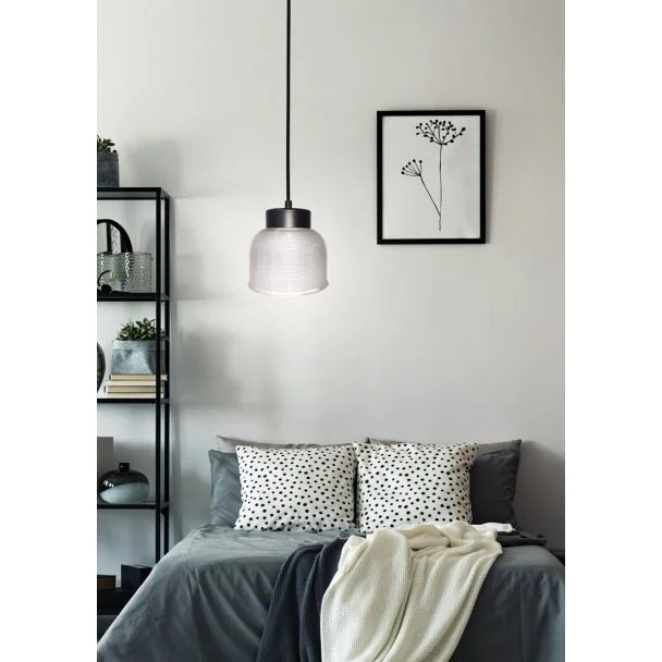 CANDELLUX 50101285 LAMPA WISZĄCA LIVERPOOL I 1 CZARNY 90x14,5x0