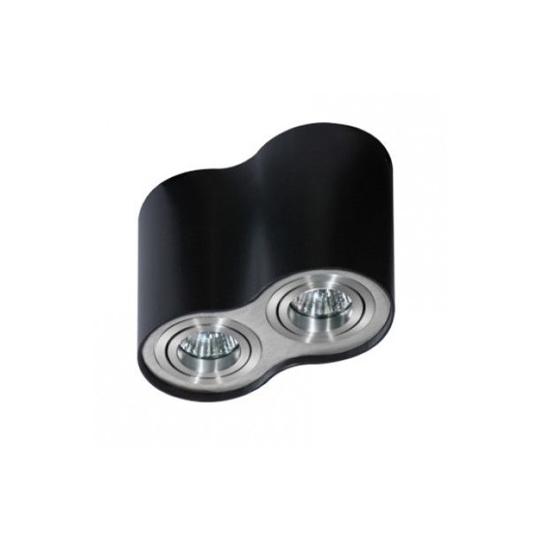 AZZARDO GM4200-BK-ALU / AZ0782 Bross 2 (black/aluminium) Lampa sufitowa
