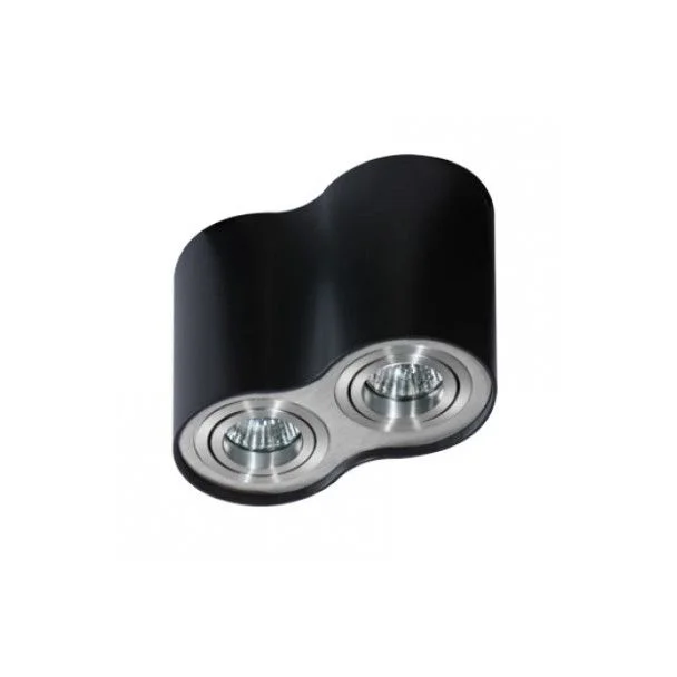 AZZARDO GM4200-BK-ALU / AZ0782 Bross 2 (black/aluminium) Lampa sufitowa