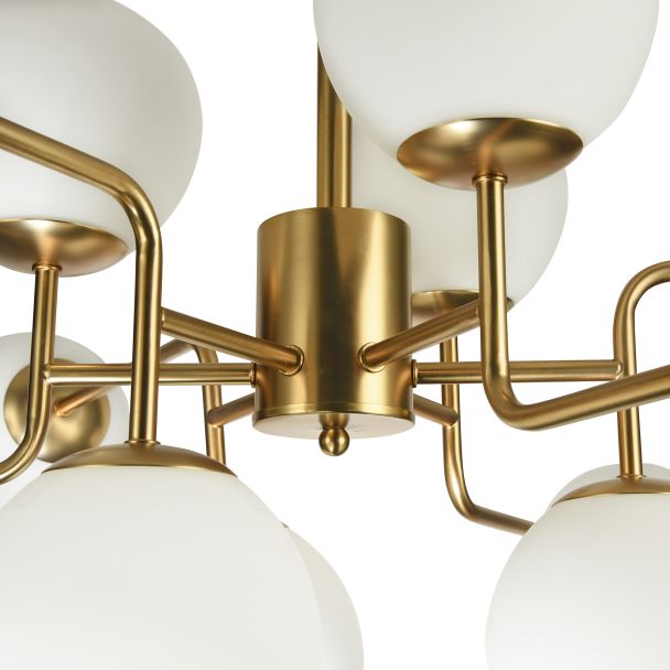 MAYTONI MOD221-PL-12-G Modern Erich Chandelier Brass