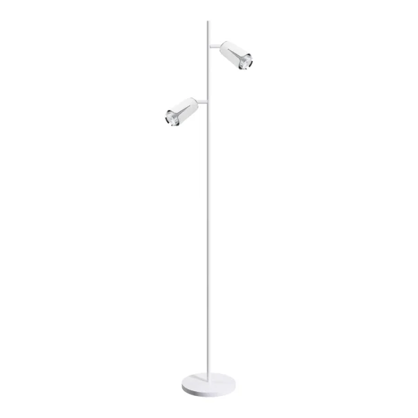 MILAGRO ML0277 FLOWER WHITE CHROME LAMPA PODŁOGOWA 1xGU10